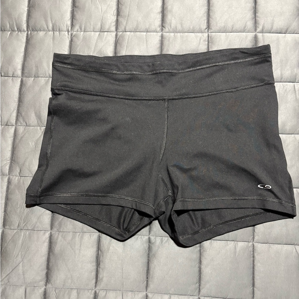 C9 by Champion Black Women's Bike Shorts with Low-Rise Waistband